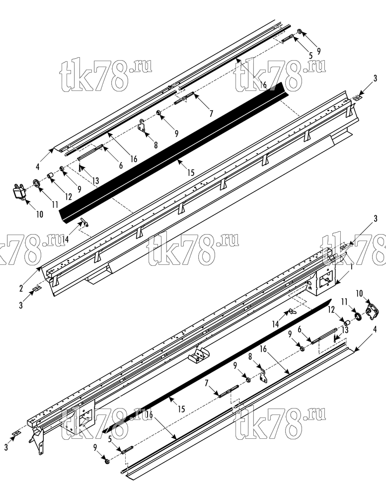Каталог запчастей для Thermo King ATHENIA E800 TROLLEYBUS HESS AIR INTAKE - NARROW w/ FRESH AIR DAMPER