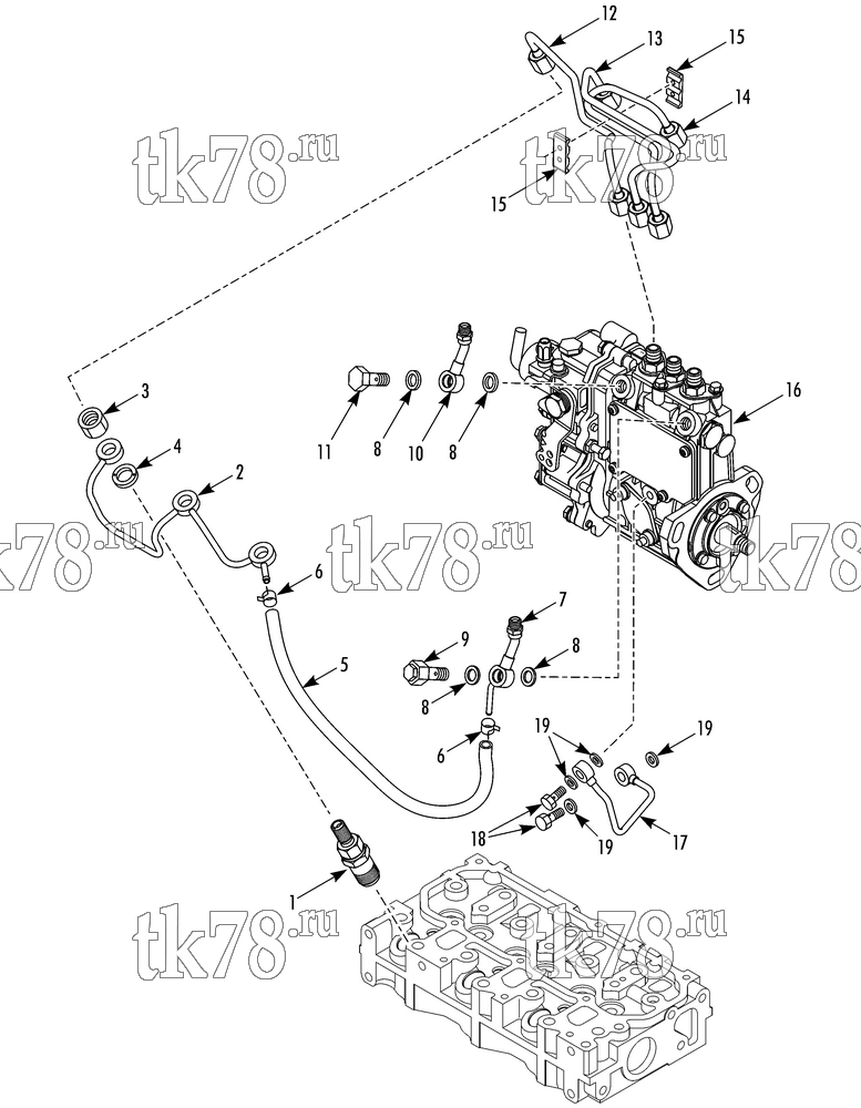 Каталог запчастей для Thermo King T-680R TSA FUEL INJECTION VALVE (3TNV74)