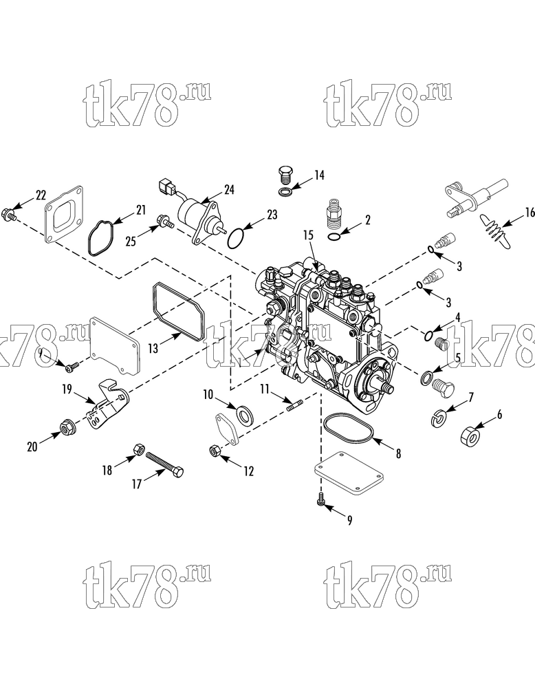 Каталог запчастей для Thermo King T-680R TSA FUEL INJECTION PUMP (3TNV74)