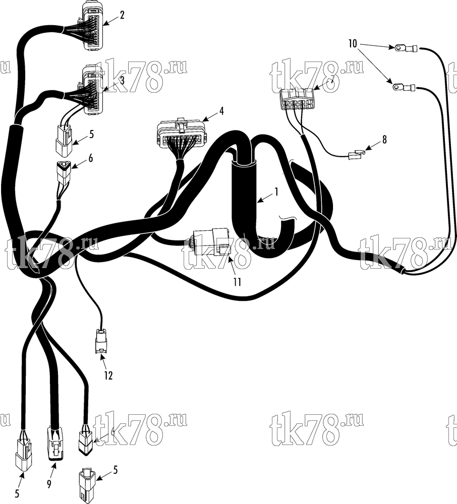 Каталог запчастей для Thermo King  MAIN HARNESS C-600 (control box)
