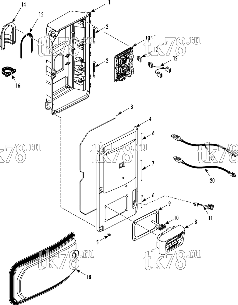 Каталог запчастей для Thermo King PRECEDENT C-600 CONTROL BOX C-600