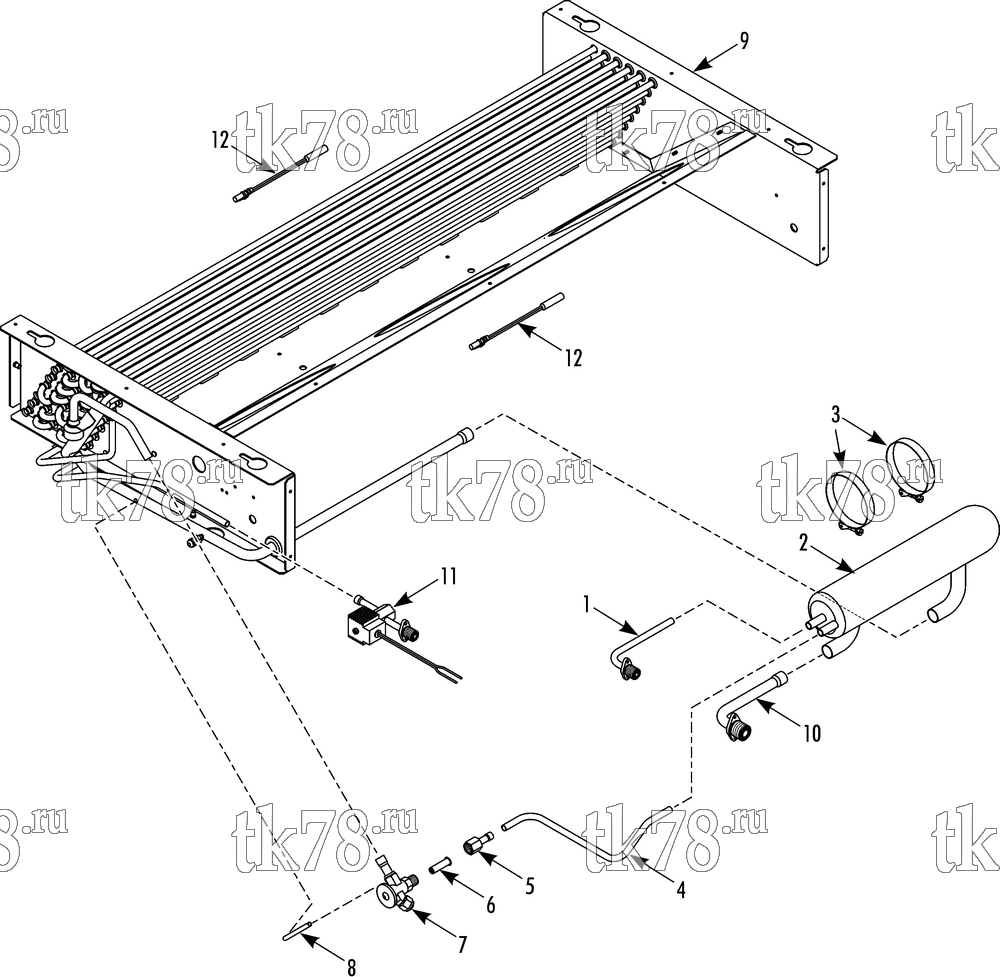 Каталог запчастей для Thermo King SV-600 EVAPORATOR REFRIGERATION