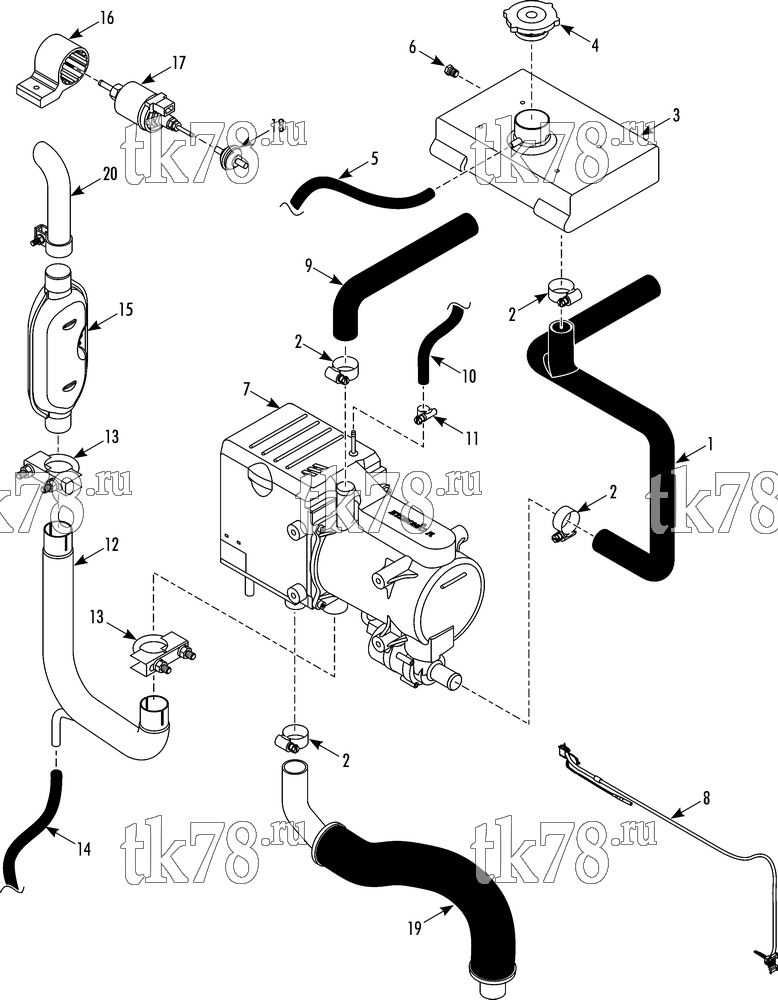 Каталог запчастей для Thermo King CT-10 & CT-15 SR-3 DIESEL HEATER
