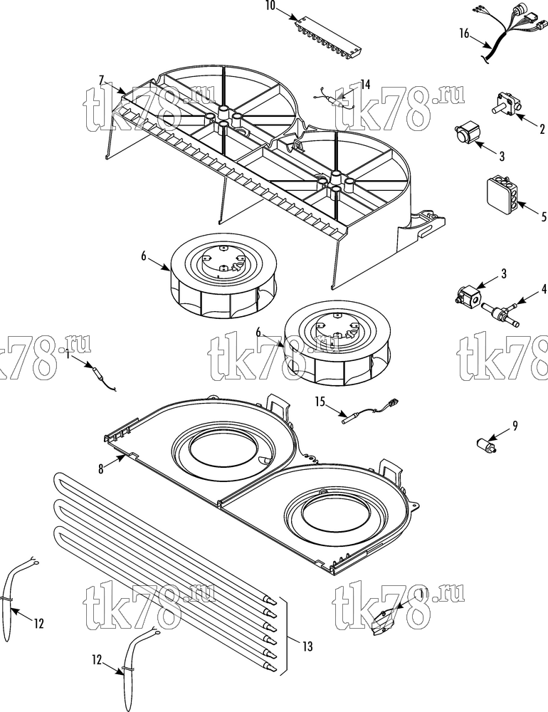 Каталог запчастей для Thermo King CT-10 & CT-15 SR-3 ELECTRICAL COMPONENTS (S-2)
