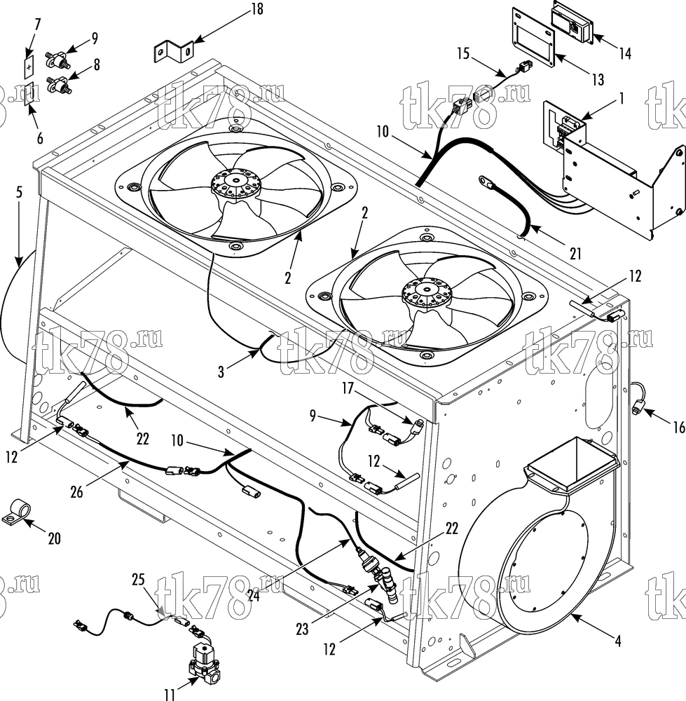 Каталог запчастей для Thermo King  ELECTRICAL COMPONENTS