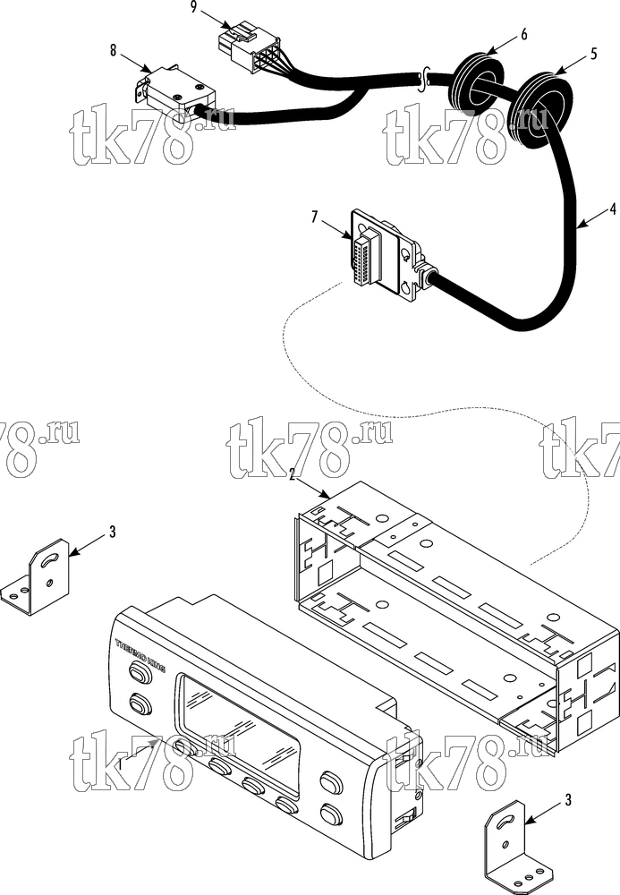 Каталог запчастей для Thermo King CT-10 & CT-15 SR-3 CAB HMI CONTOLLER & HARNESS