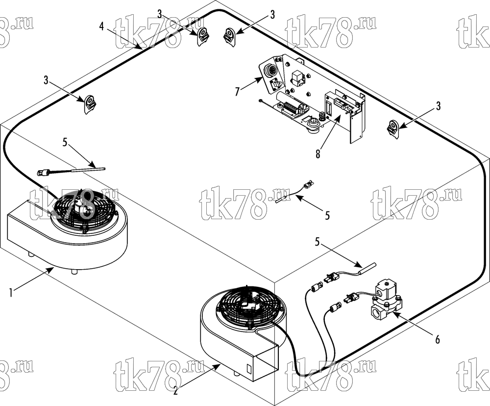 Каталог запчастей для Thermo King ATH-M2 ELECTRICAL COMPONENTS (PRIMARY)