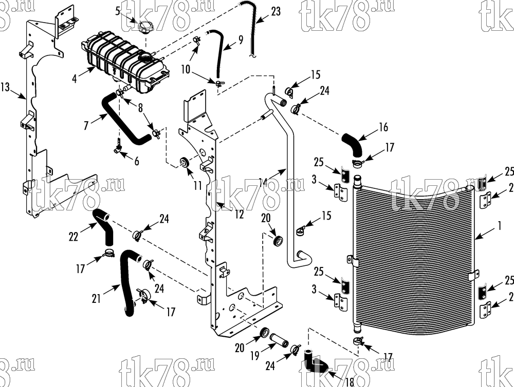 Каталог запчастей для Thermo King PRECEDENT C-600 COOLING SYSTEM C-600