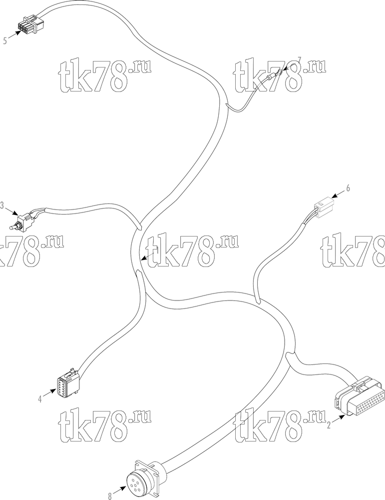 Каталог запчастей для Thermo King PRECEDENT C-600 HARNESS - HMI