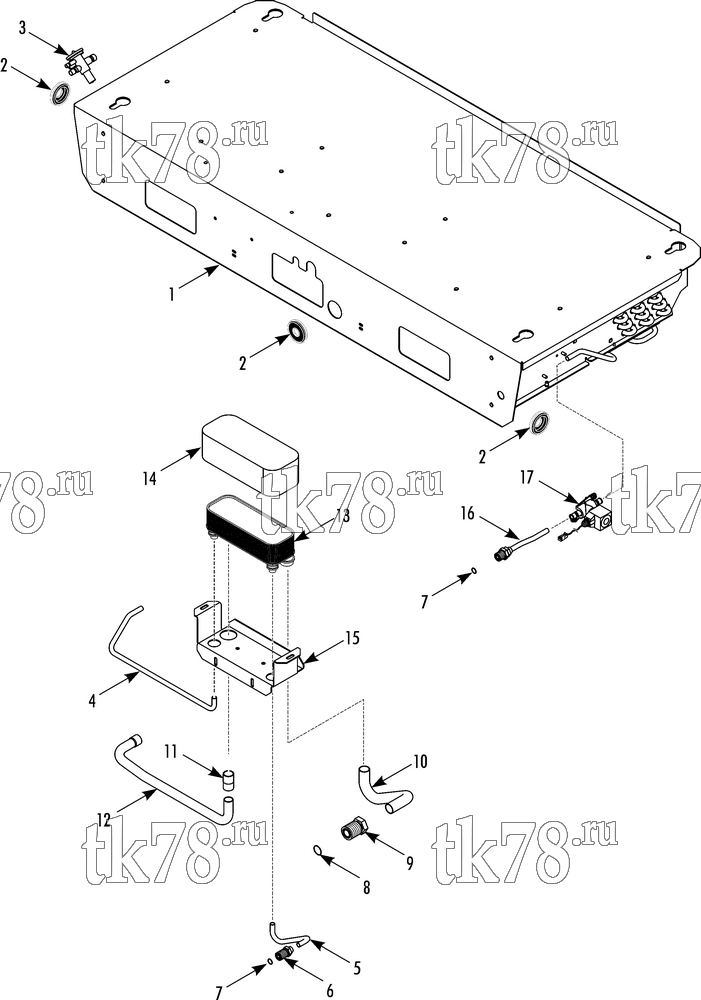 Каталог запчастей для Thermo King  EVAPORATOR REFRIGERATION ES600