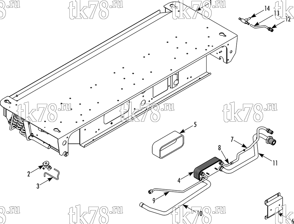Каталог запчастей для Thermo King V-800 Series DSR EVAPORATOR REFRIGERATION (ES800, 10 & 20 units)
