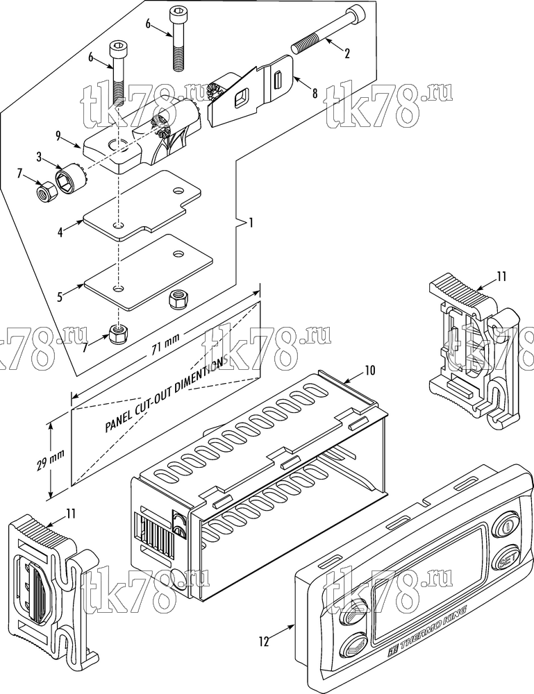 Каталог запчастей для Thermo King  CAB CONTROLLER CSR