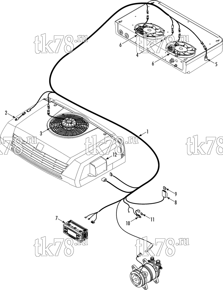 Каталог запчастей для Thermo King  ELECTRICAL COMPONENTS (C-250e/350e)