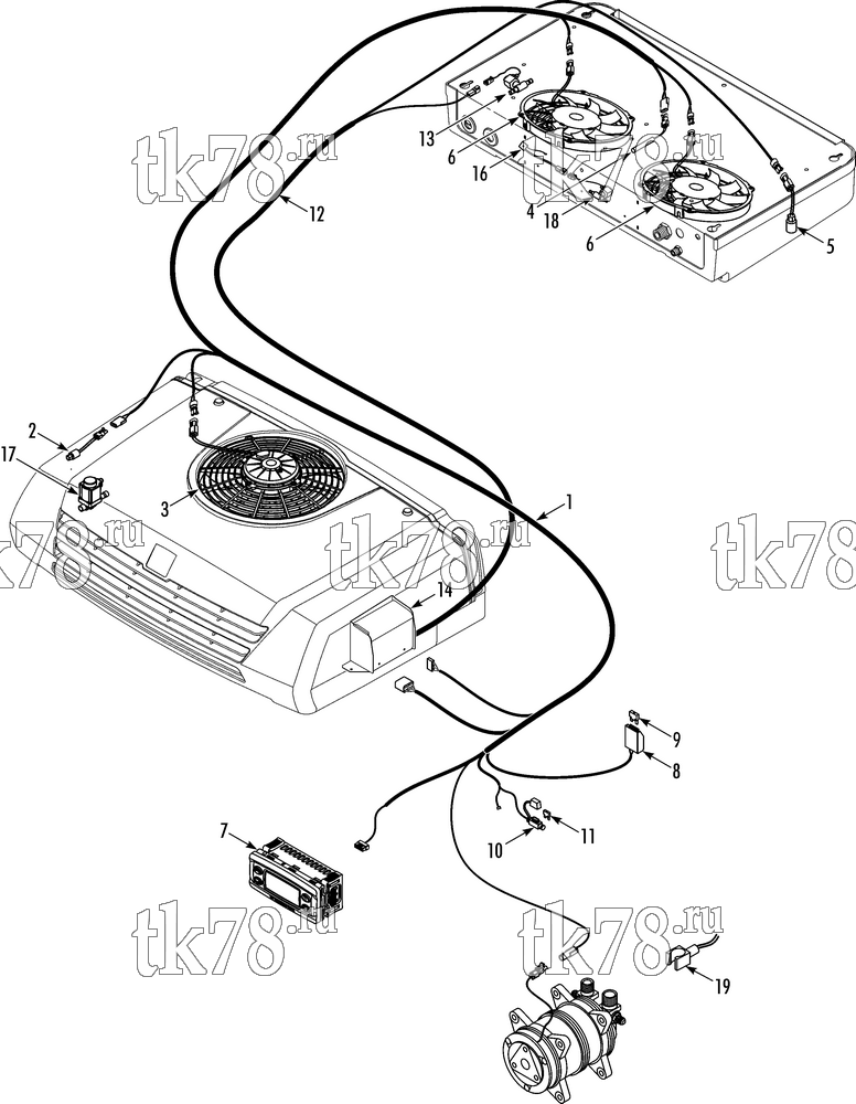 Каталог запчастей для Thermo King  ELECTRICAL COMPONENTS (C-250e/350e MAX 30)