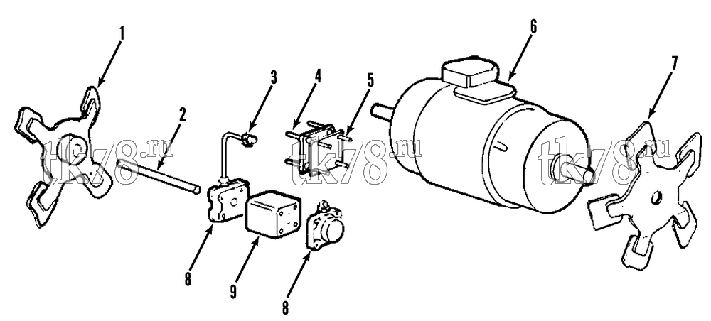 Каталог запчастей для Thermo King  FAN GROUP
