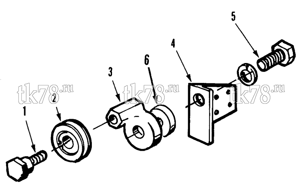 Каталог запчастей для Thermo King XNWD 30 5100 & 5200 IDLER PULLEY