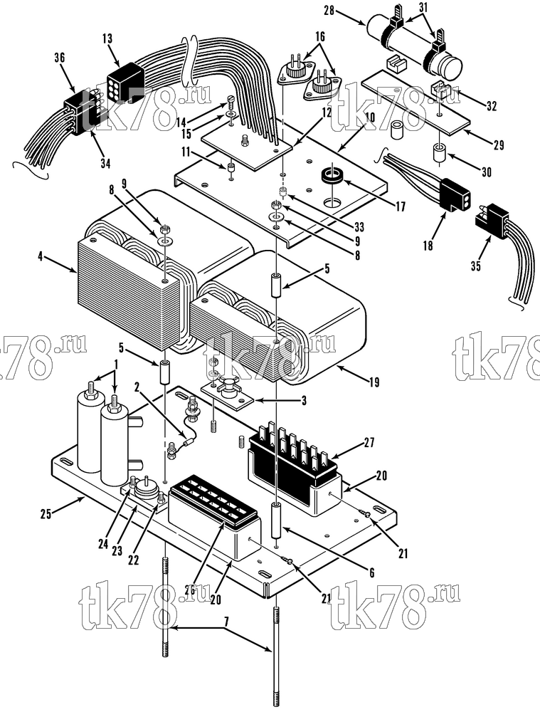 Каталог запчастей для Thermo King CGS M329, M329A, M329B EXCITER ASSEMBLY