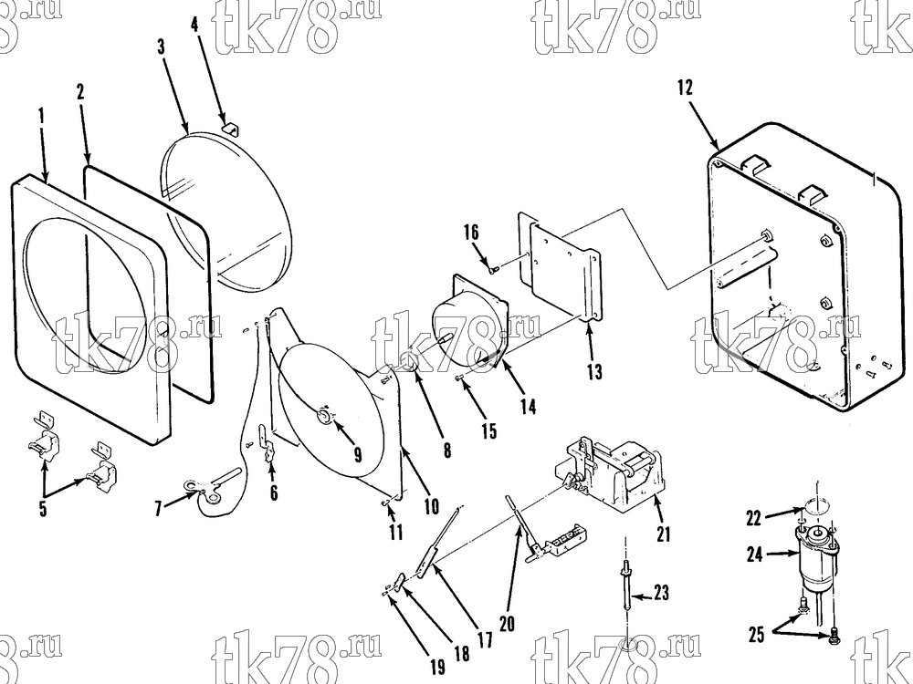 Каталог запчастей для Thermo King Recording Themostat & Thermometer RECORDING THERMOMETER ASSEMBLY - 31 DAY