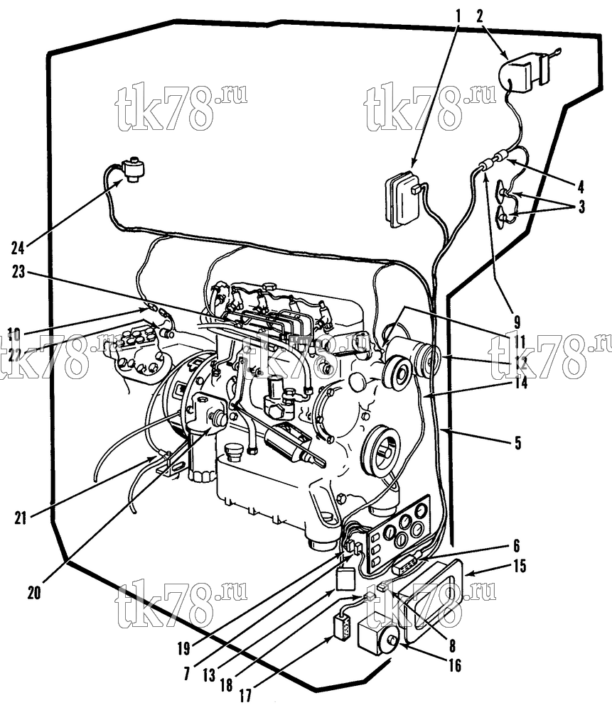 Каталог запчастей для Thermo King Super NWD 5200 ELECTRICAL COMPONENTS (NWD 30)