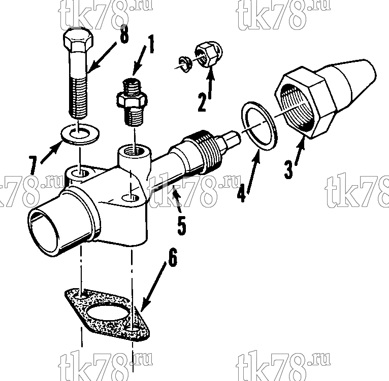 Каталог запчастей для Thermo King AM2 DISCHARGE SERVICE VALVE