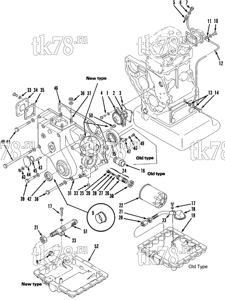 Каталог запчастей для Thermo King MD-I OIL SYSTEM & GEAR COVER