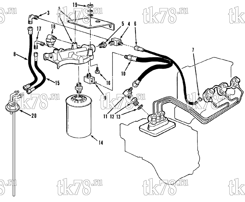 Каталог запчастей для Thermo King  FUEL FILTER & HOSES