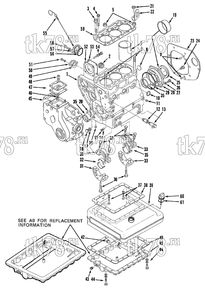 Каталог запчастей для Thermo King  CYLINDER BLOCK GROUP