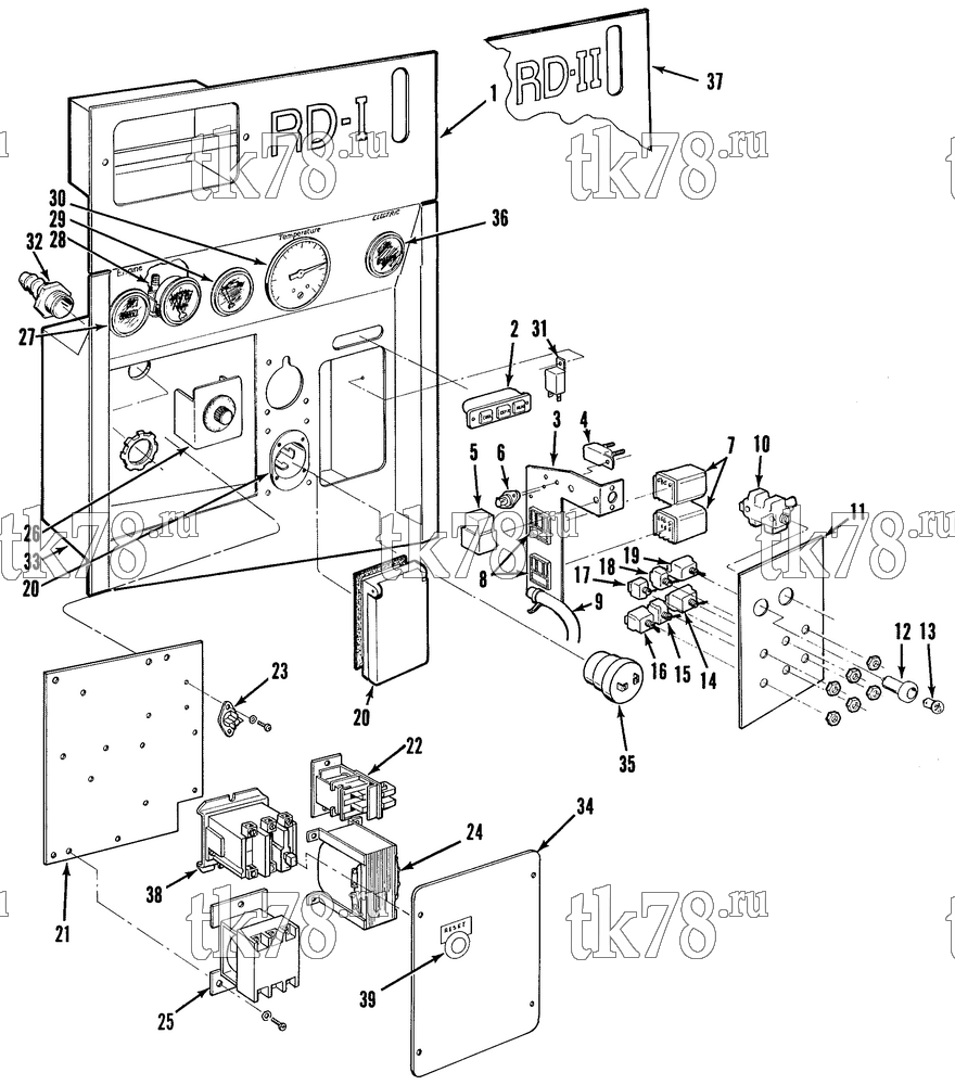 Каталог запчастей для Thermo King RD-I CONTROL BOX ASSEMBLY (RD-I 50)