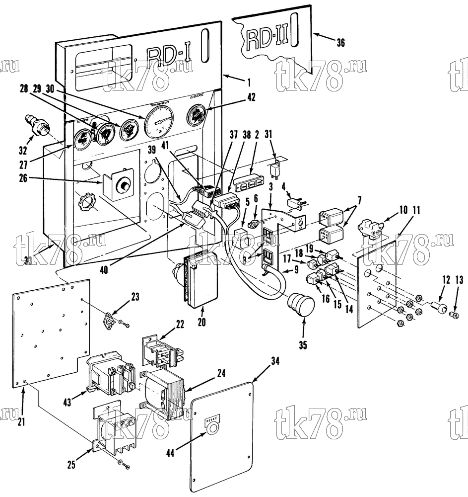 Каталог запчастей для Thermo King  CONTROL BOX ASSEMBLY (RD-I 50)