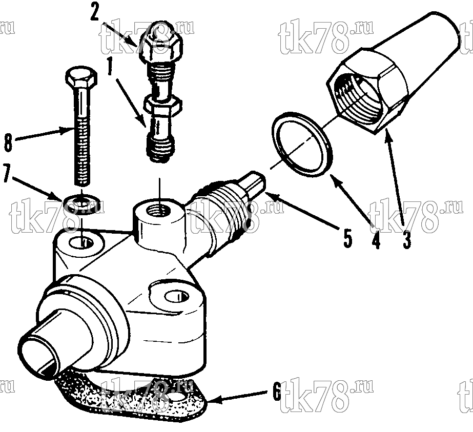 Каталог запчастей для Thermo King RMU DISCHARGE SERVICE VALVE
