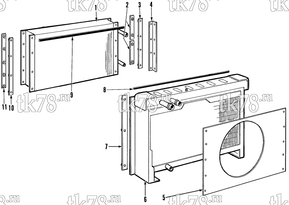 Каталог запчастей для Thermo King RMU CONDENSER COIL & RADIATOR GROUP