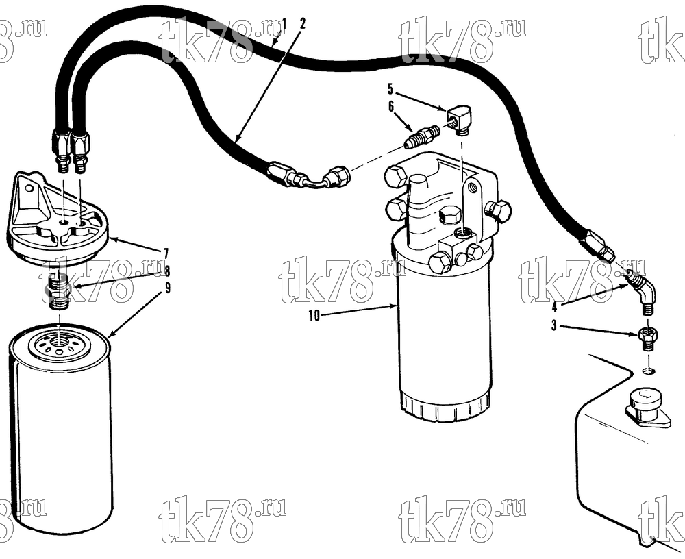 Каталог запчастей для Thermo King SB-I 1000, 1200, 2000 & HPO BYPASS OIL FILTER