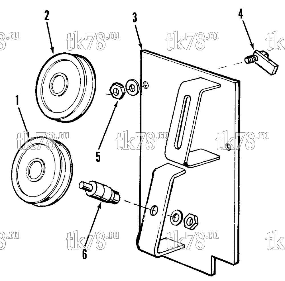 Каталог запчастей для Thermo King  IDLER PULLEY GROUP (SNWD 30 5300)