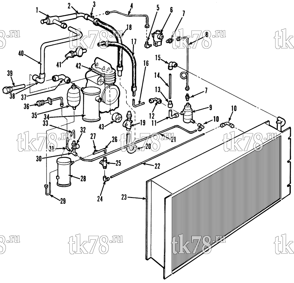 Каталог запчастей для Thermo King UMD 20DG REFRIGERATION COMPONENTS