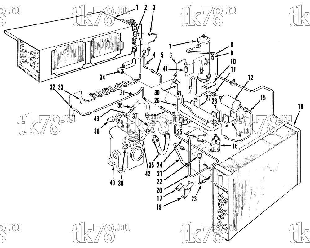 Каталог запчастей для Thermo King  REFRIGERATION COMPONENTS