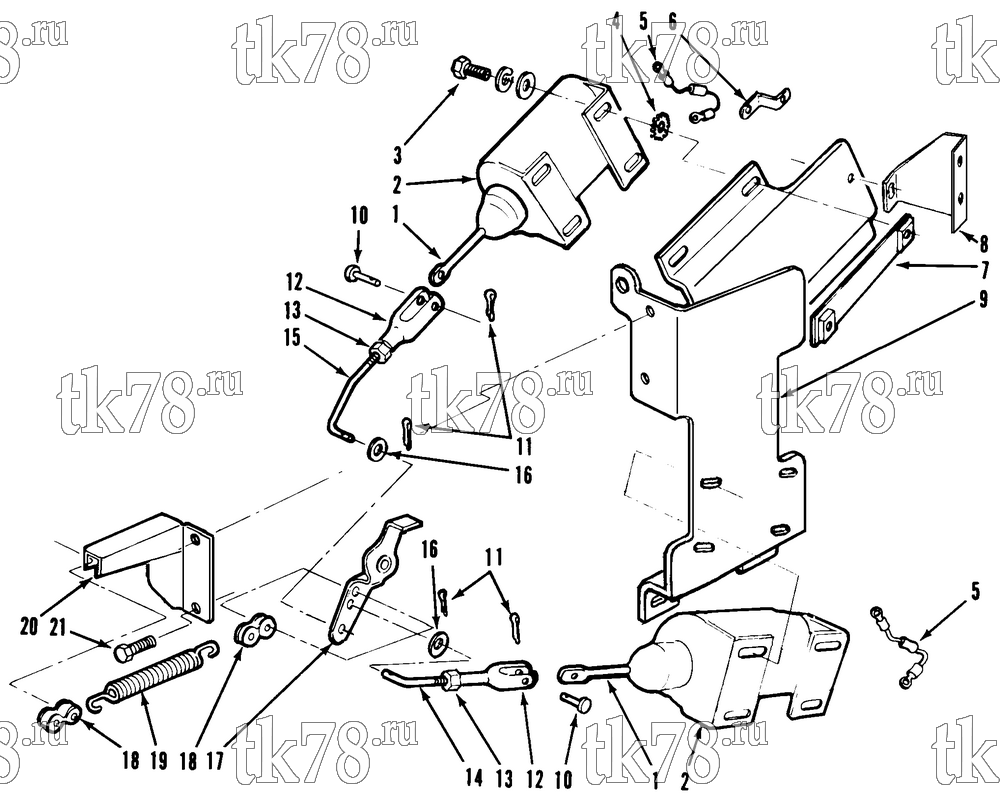 Каталог запчастей для Thermo King  THROTTLE GROUP