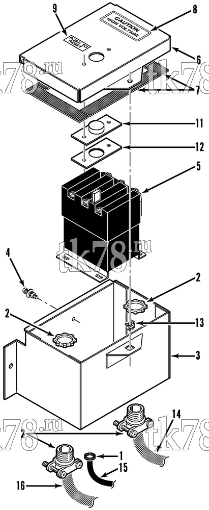 Каталог запчастей для Thermo King CB-I MOTOR PROTECTOR (CB-I 20, 1st GENERATION UNITS)