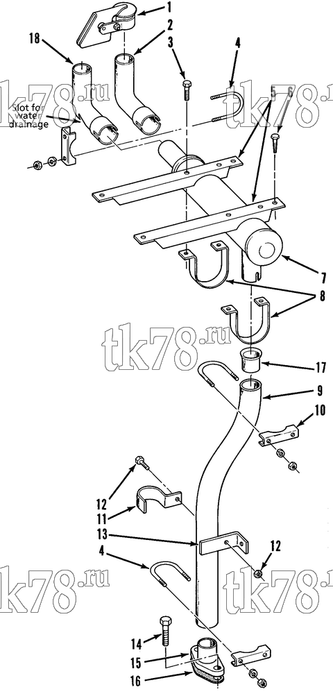 Каталог запчастей для Thermo King Sentry MAX w/di 2.2 Engine MUFFLER GROUP