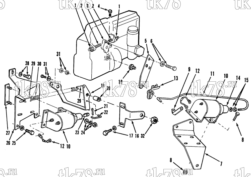 Каталог запчастей для Thermo King RMU-II SOLENOID GROUP (INJECTION PUMP 101-198)