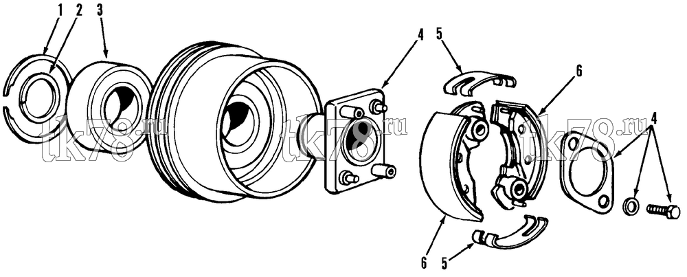 Каталог запчастей для Thermo King MD-I CLUTCH ASSEMBLY (107-176)