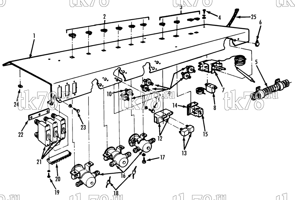 Каталог запчастей для Thermo King  CONTROL PANEL ASSEMBLY