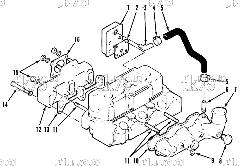 Каталог запчастей для Thermo King  INTAKE & EXHAUST GROUP