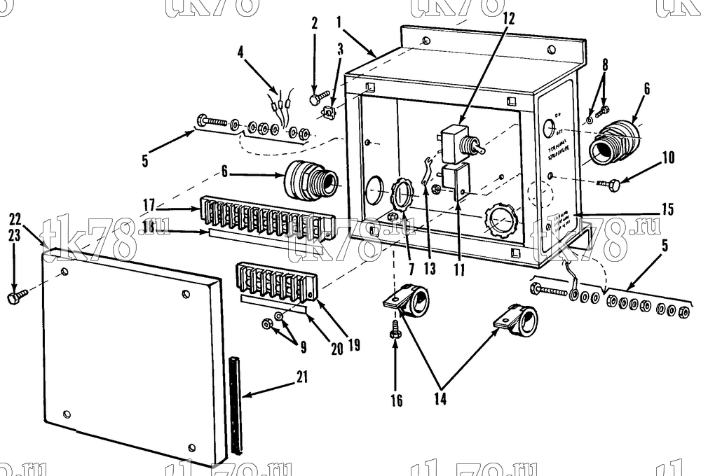 Каталог запчастей для Thermo King URD 25DG JUNCTION BOX