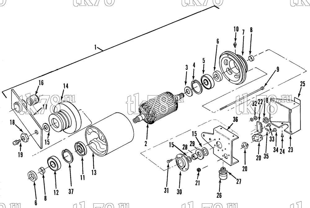 Каталог запчастей для Thermo King  ALTERNATOR ASSEMBLY