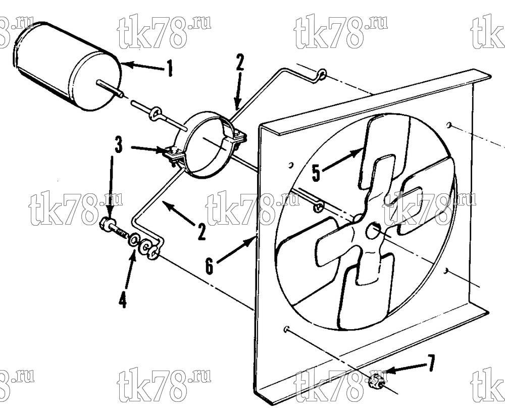 Каталог запчастей для Thermo King CB-III CONDENSER MOTOR & FAN GROUP