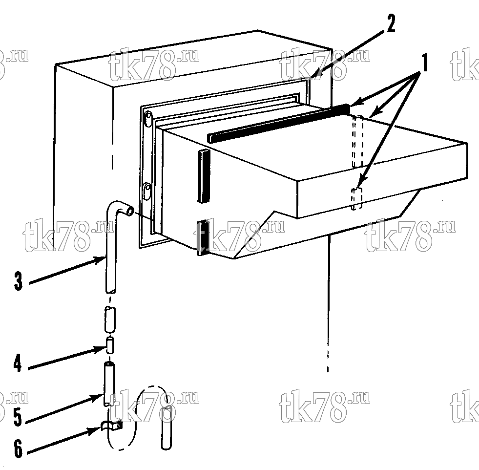 Каталог запчастей для Thermo King  AIR LEAK RESISTANCE EVAPORATOR (OPTIONAL)