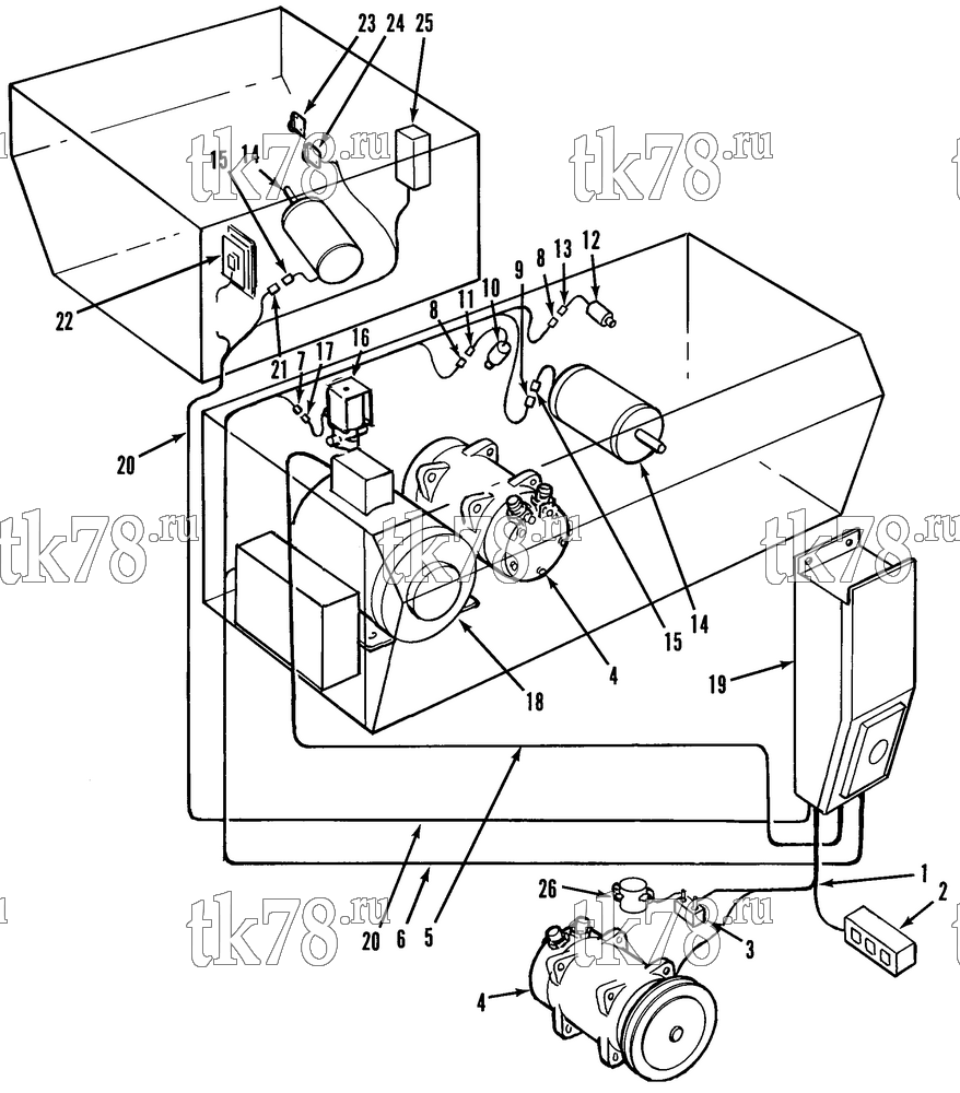 Каталог запчастей для Thermo King STB-I HARNESSES & COMPONENTS (STB-I 20D)