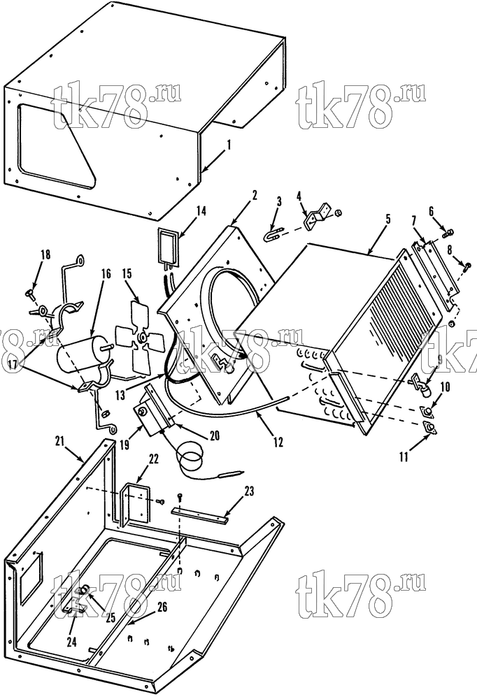 Каталог запчастей для Thermo King STB-I EVAPORATOR GROUP (STB-I 10D & 20D)