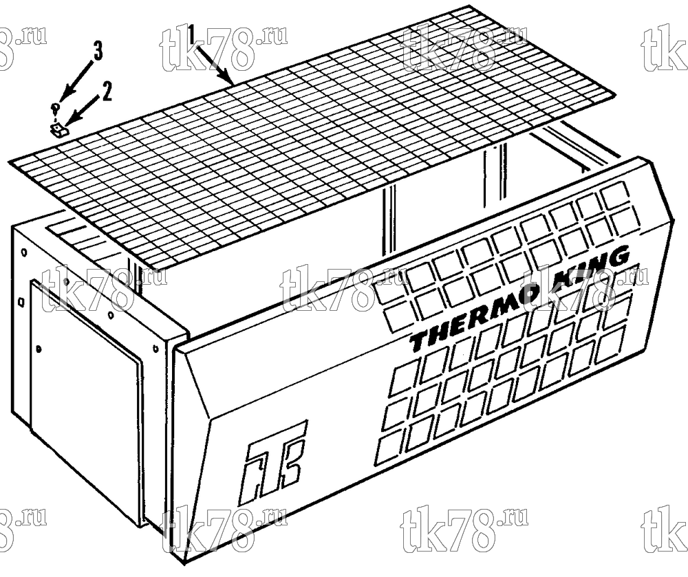 Каталог запчастей для Thermo King STB-I TOP SCREEN OPTION (STB-I 20, KIT 710845)