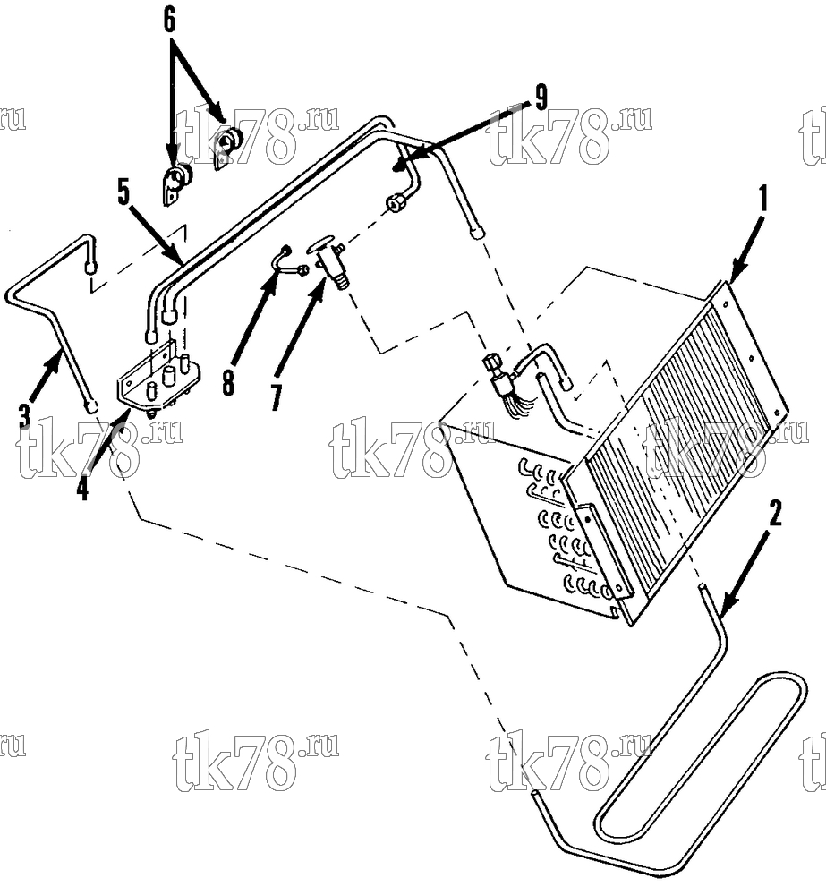 Каталог запчастей для Thermo King STB-I EVAPORATOR REFRIGERATION COMPONENTS (HOT GAS DEFROST STB-I 10D & 20D)